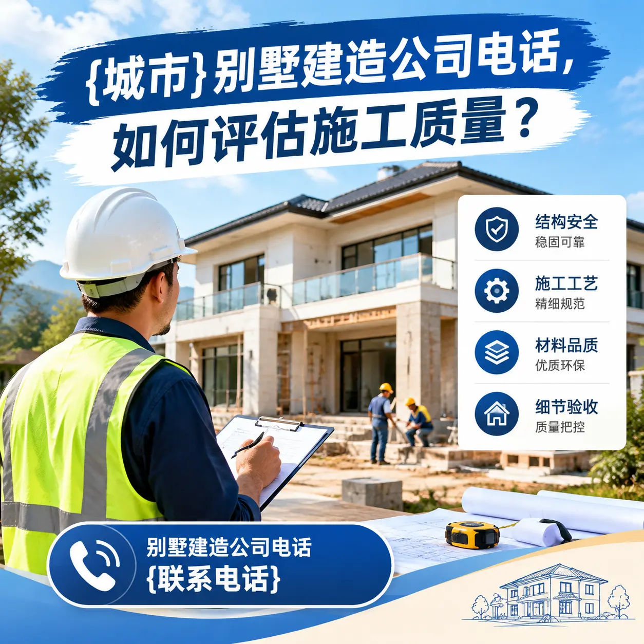赤水别墅建造公司电话,如何评估施工质量?