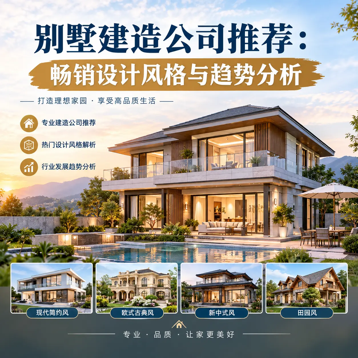 别墅建造公司推荐： 赤水 畅销设计风格与趋势分析