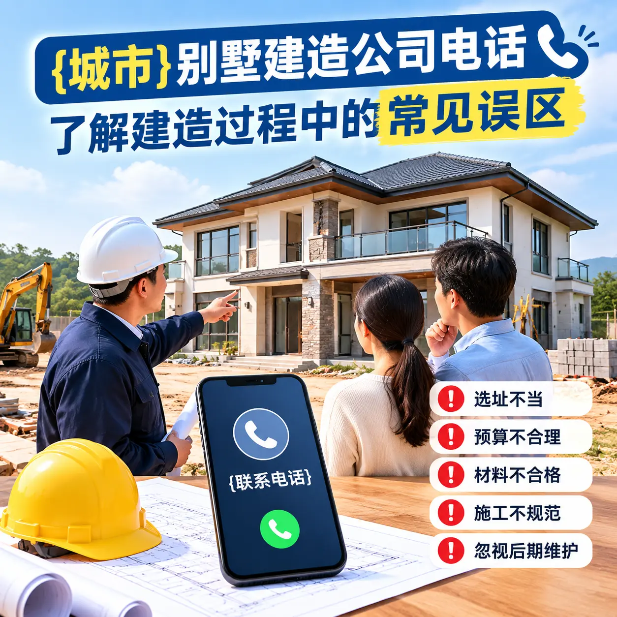 赤水别墅建造公司电话，了解建造过程中的常见误区